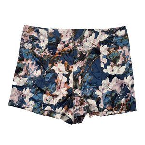 Forever 21 Floral Blue High Waisted Short NWOT